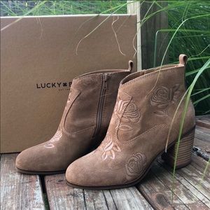 NWB Lucky Brand Rose Booties